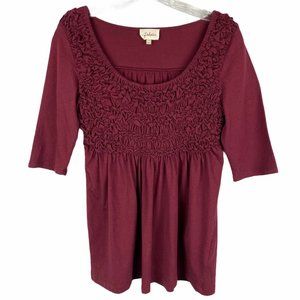 Anthropologie Deletta Ruched Top